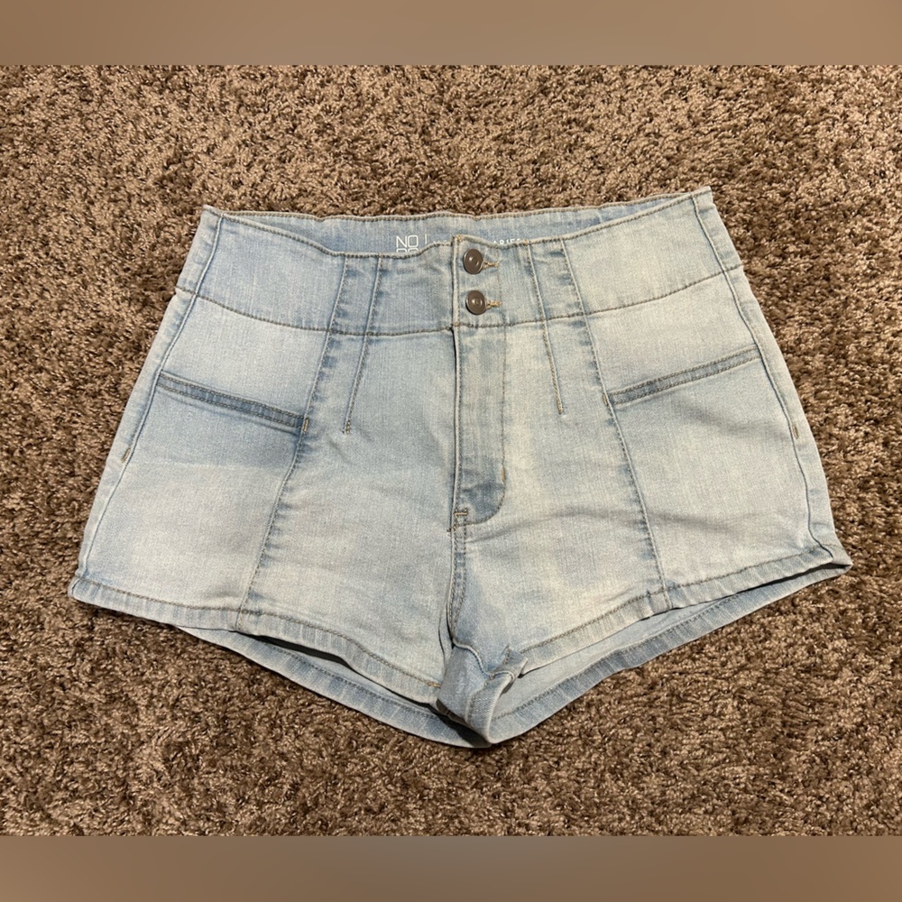No Boundaries Light Blue Jean Shorts